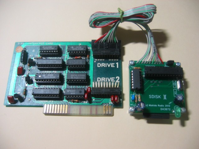 Apple II 用 DISK II エミュレータ SDISK II